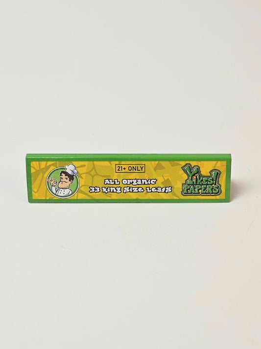 Yikes! Papers- All Organic King Size rolling papers (single booklet) *33 leafs per booklet